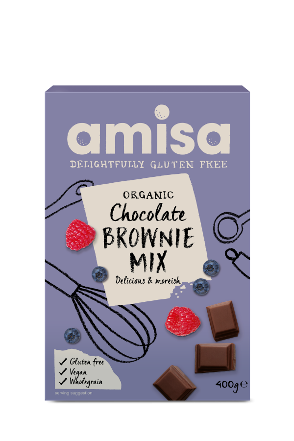 Amisa Organic Gluten Free Chocolate Brownie Mix 400g