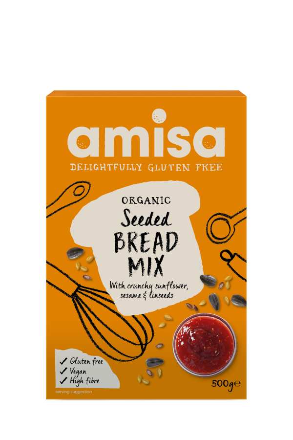 Amisa Organic Gluten Free Seeded Bread Mix 500g