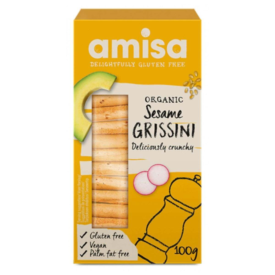 Amisa Organic Gluten Free Sesame Grissini 100g