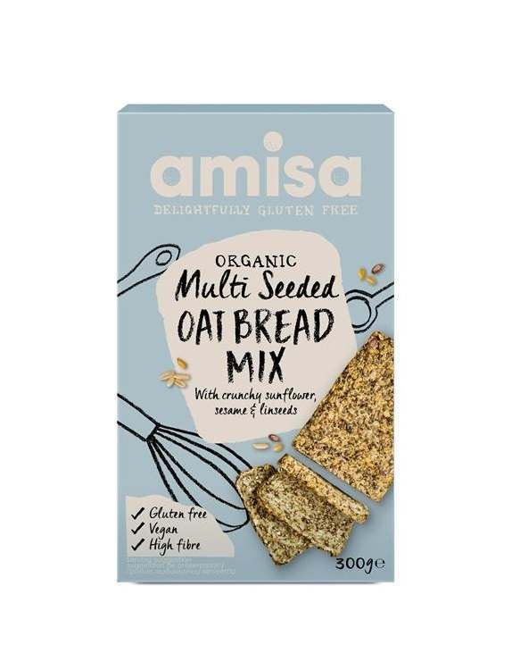 Amisa Organic Multi Seeded Oat Bread Mix 300g