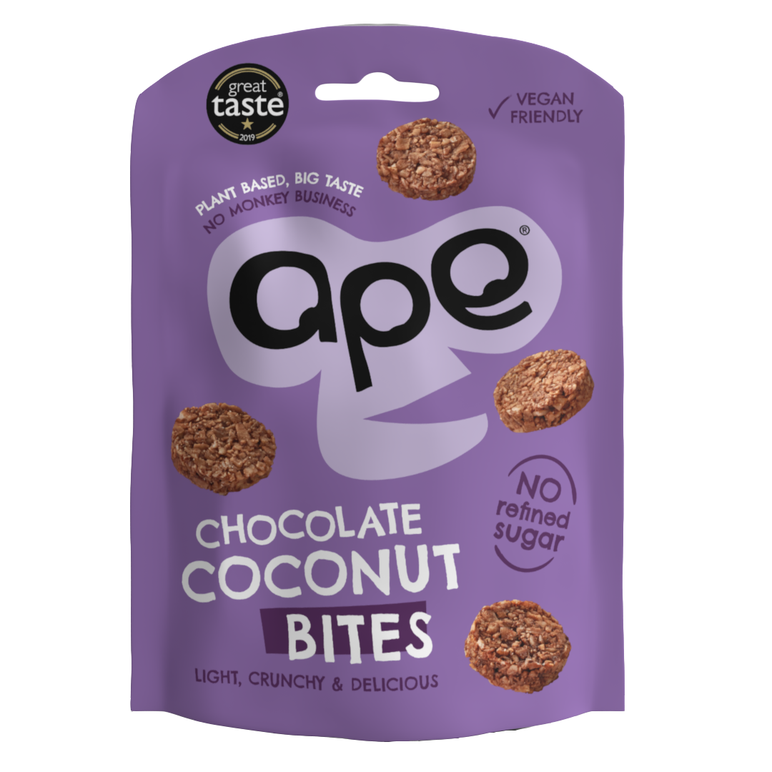 Ape Snacks Chocolate Crunchy Coconut Bites 26g - Pack of 10