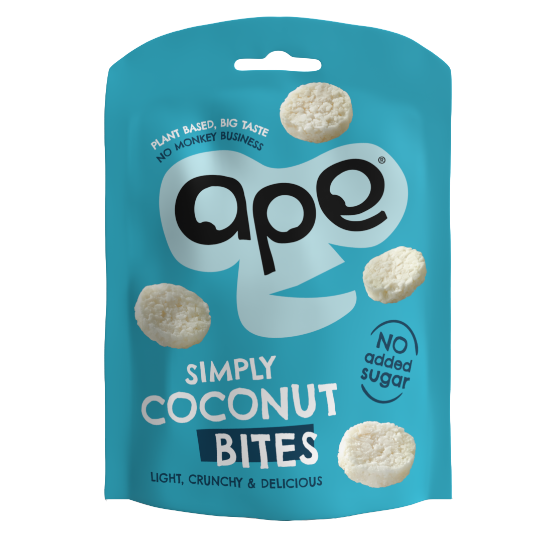 Ape Snacks Natural Crunchy Coconut Bites 30g - Pack of 10