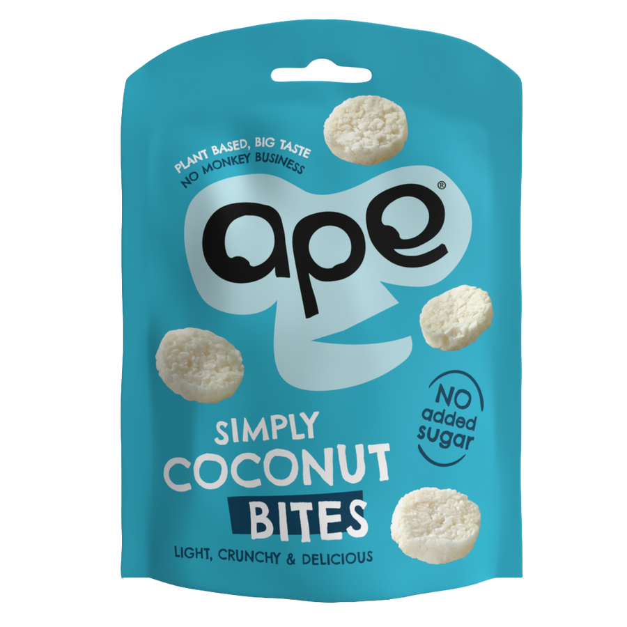 Ape Snacks Natural Crunchy Coconut Bites 30g - Pack of 10