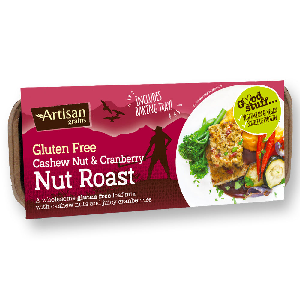 Artisan Grains Gluten Free Cashew & Cranberry Nut Roast Mix 200g