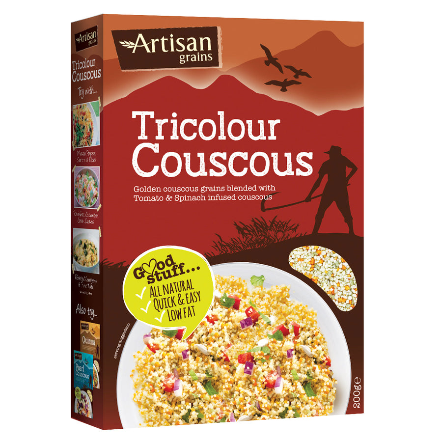 Artisan Grains Tricolour Couscous 200g - Pack of 2
