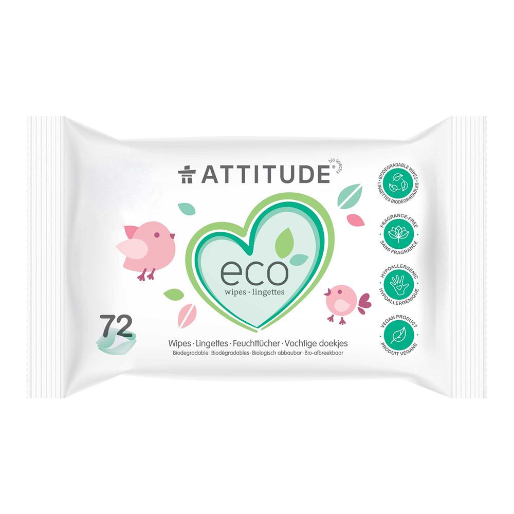Biodegradable Baby Wipes Fragrance-free 72 wipes