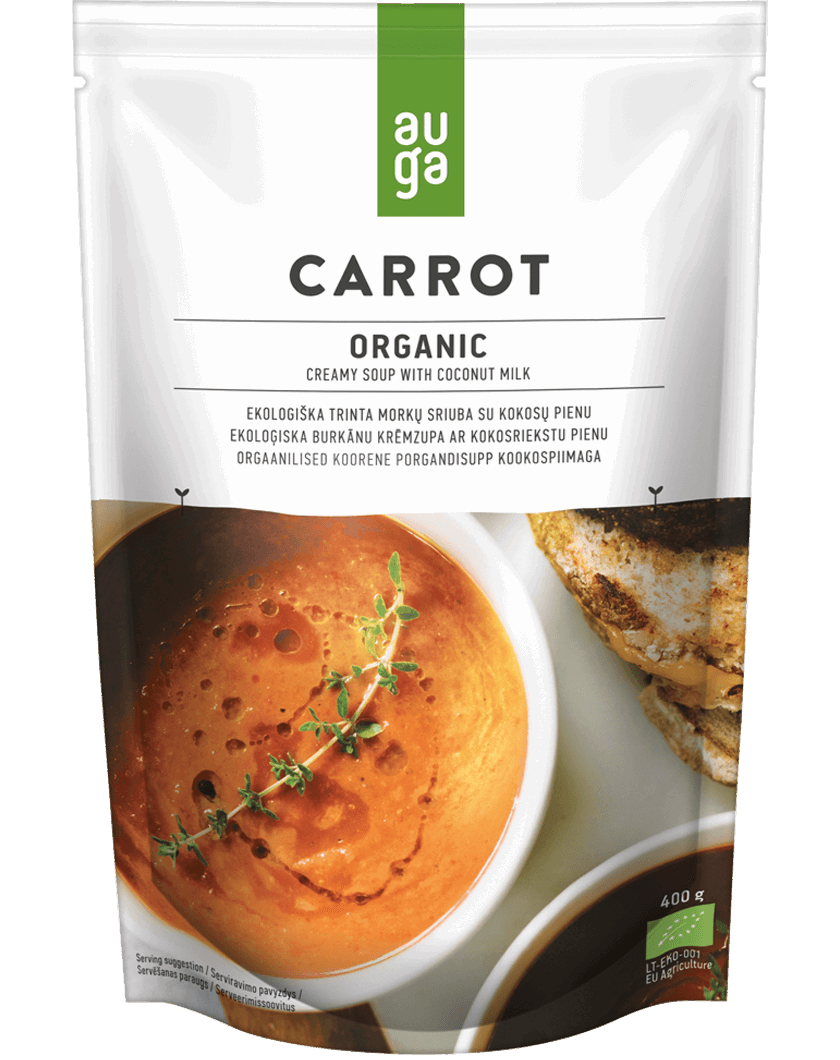 Auga Organic Creamy Carrot Soup with Coconut Milk 400g