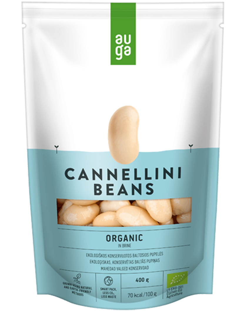 Auga Organic White Cannellini Beans in Brine 400g