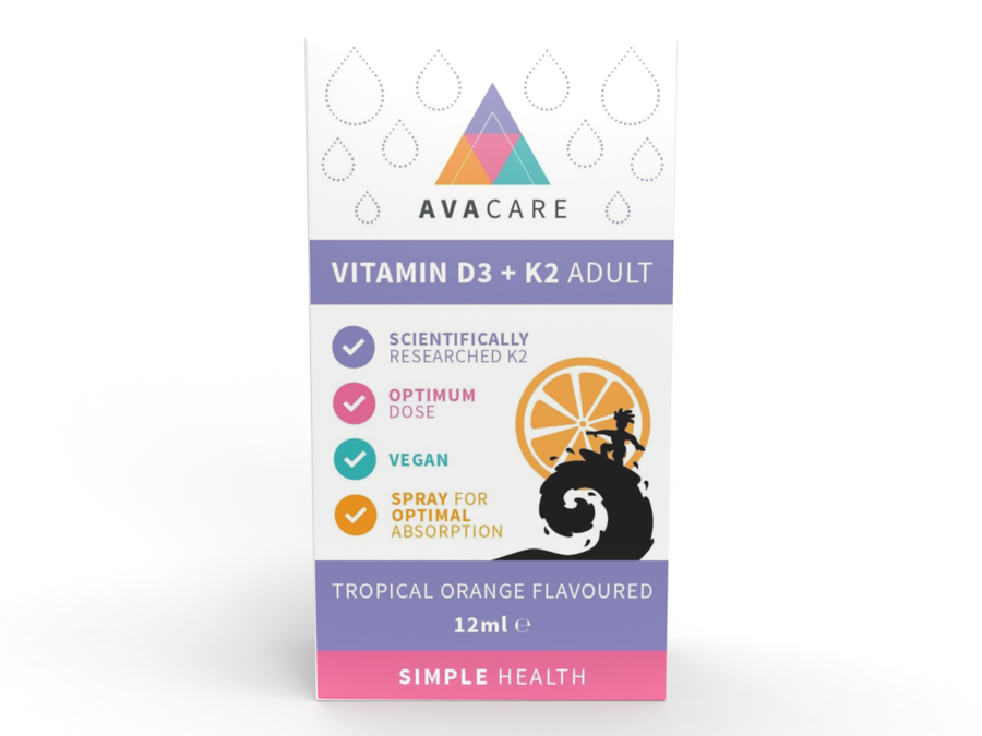 AvaCare Vitamin D3 & K2 for Adults 12ml