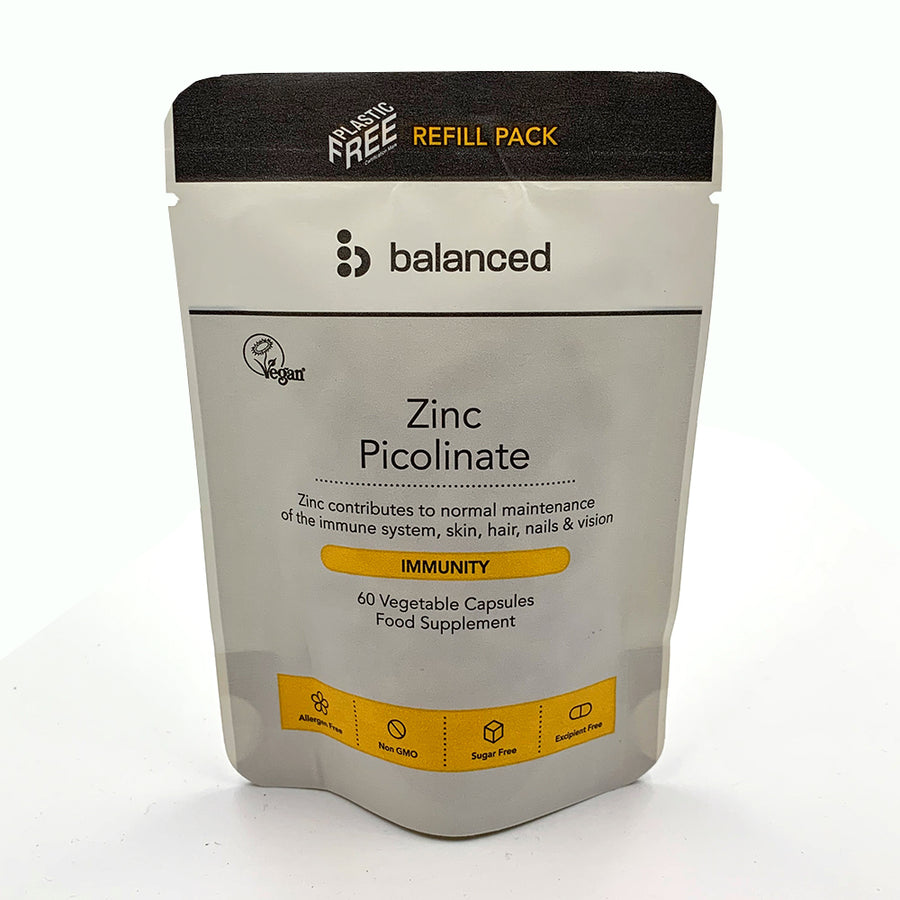 Zinc Picolinate 60 Veggie Caps - Refill Pouch