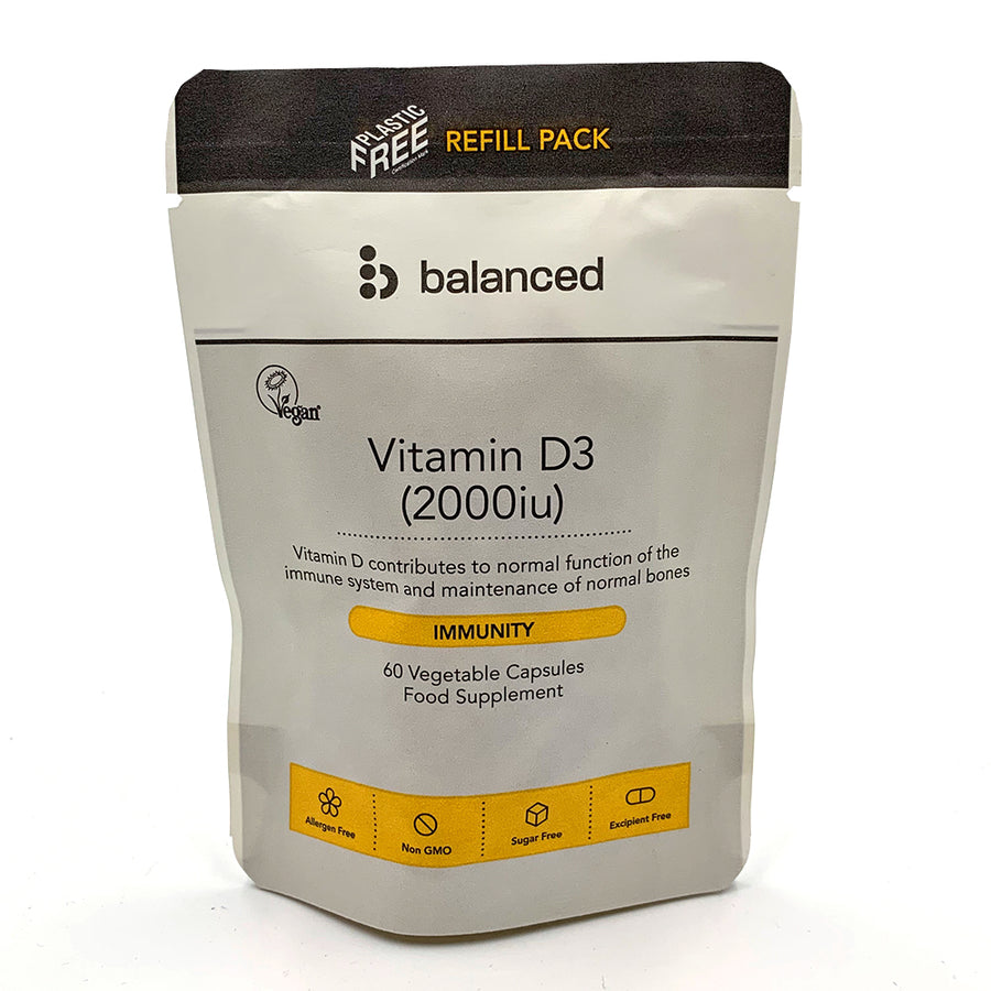Vitamin D3 60 Veggie Caps - Refill Pouch