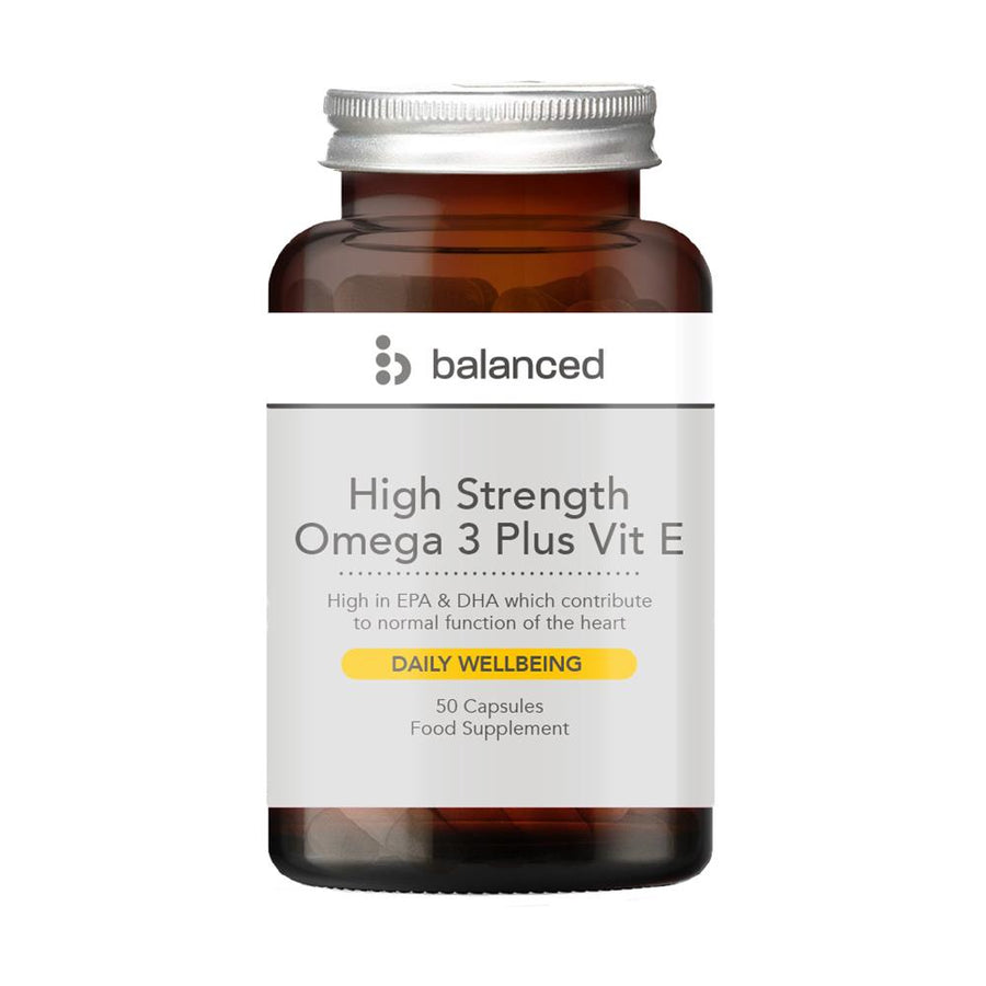 Balanced High Strength Omega 3 + Vitamin E - 50 Gel Capsules