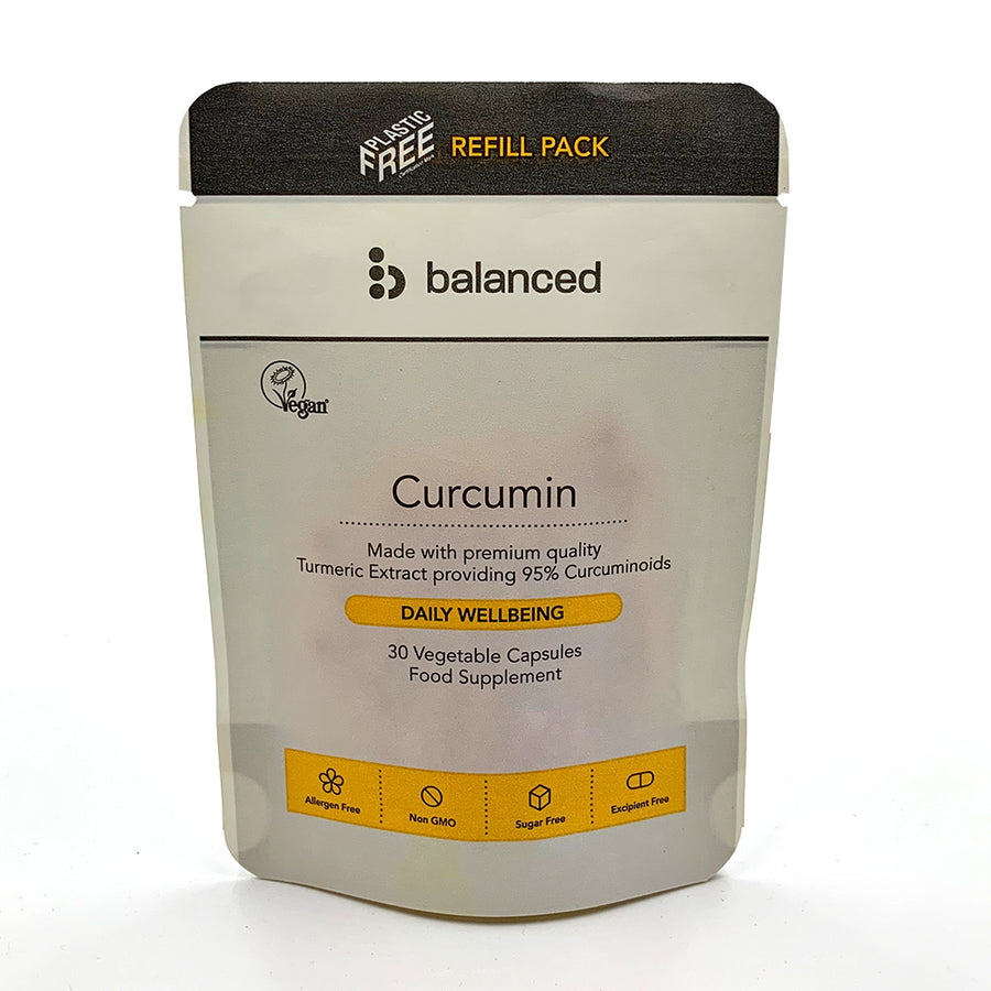 Curcumin (Turmeric Extract) 30 Veggie Caps - Refill Pouch
