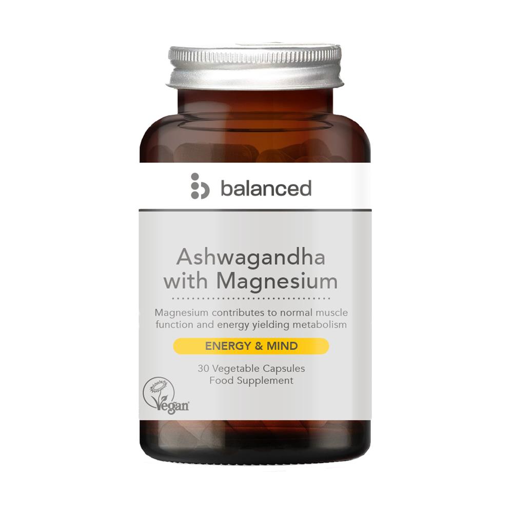 Balanced Ashwagandha & Magnesium - 30 Vegetable Capsules
