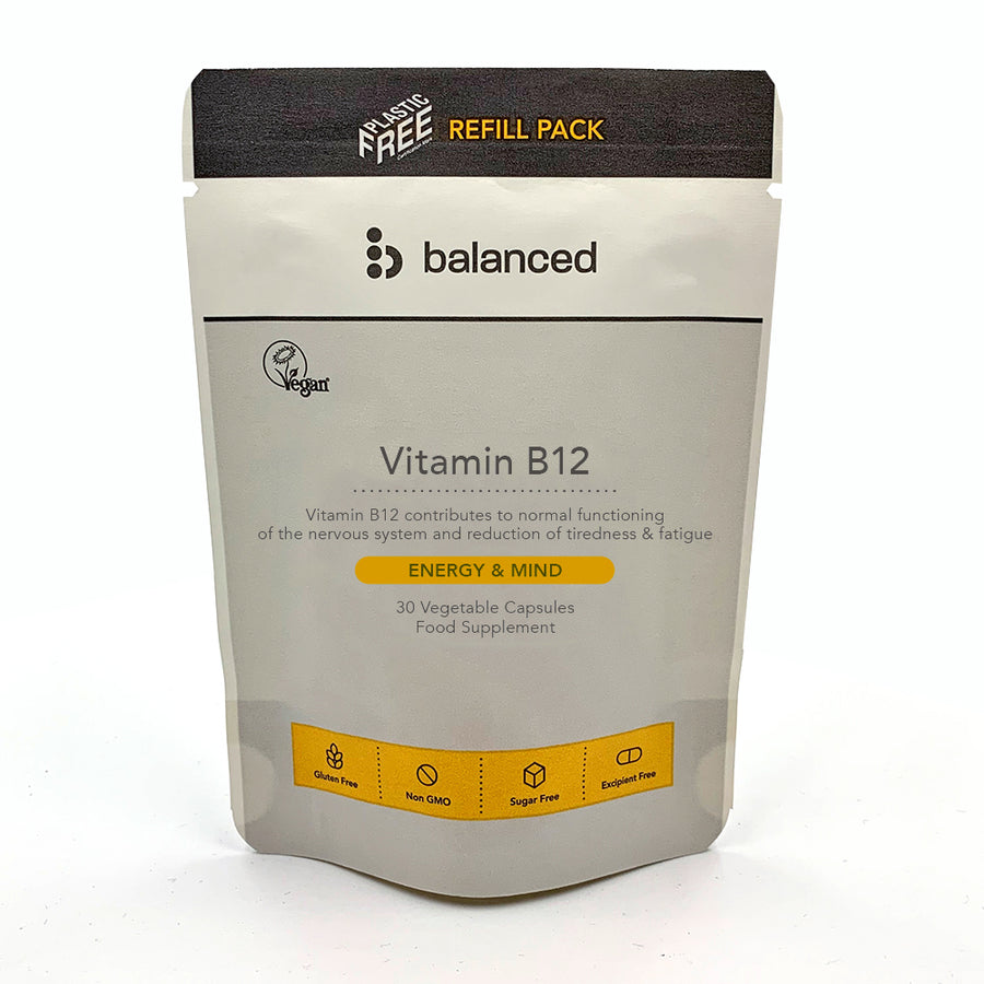 Vitamin B12 30 Veggie Caps - Refill Pouch