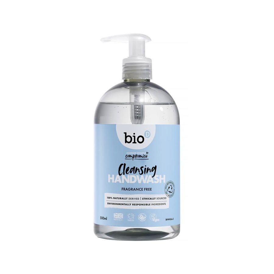 Bio-D Anti-Bacterial Hand Wash - Fragrance Free 500ml