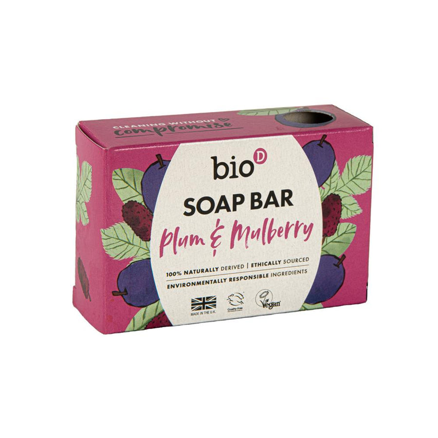 Bio-D Plum & Mulberry Soap Bar 90g