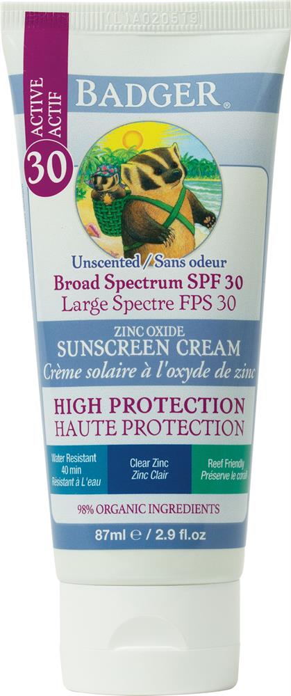 Badger Baby Fragrance Free SPF30 Sun Cream 87ml