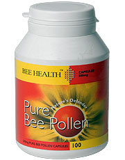 Bee Health Pure Bee Pollen 500mg 100 Capsules