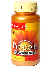 Bee Health Propolis with Vitamin C & Zinc 60 Capsules