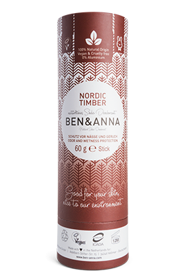 Ben & Anna Nordic Timber Soda Deodorant - Paper Tube 60g
