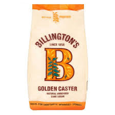 Billington's Golden Caster Sugar 1kg - Pack of 2