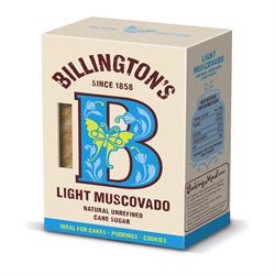 Billington's Light Muscovado Sugar 500g - Pack of 2