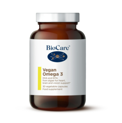 BioCare Vegan Omega 3 (Algal DHA & EPA) 30 Capsules