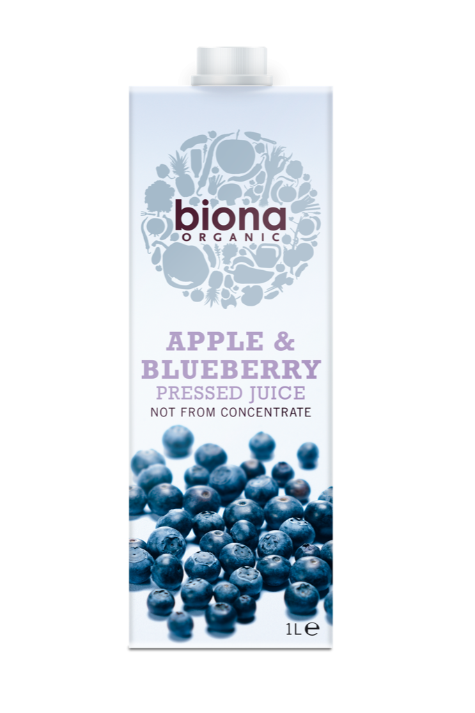 Biona Organic Apple & Blueberry Juice 1 Litre
