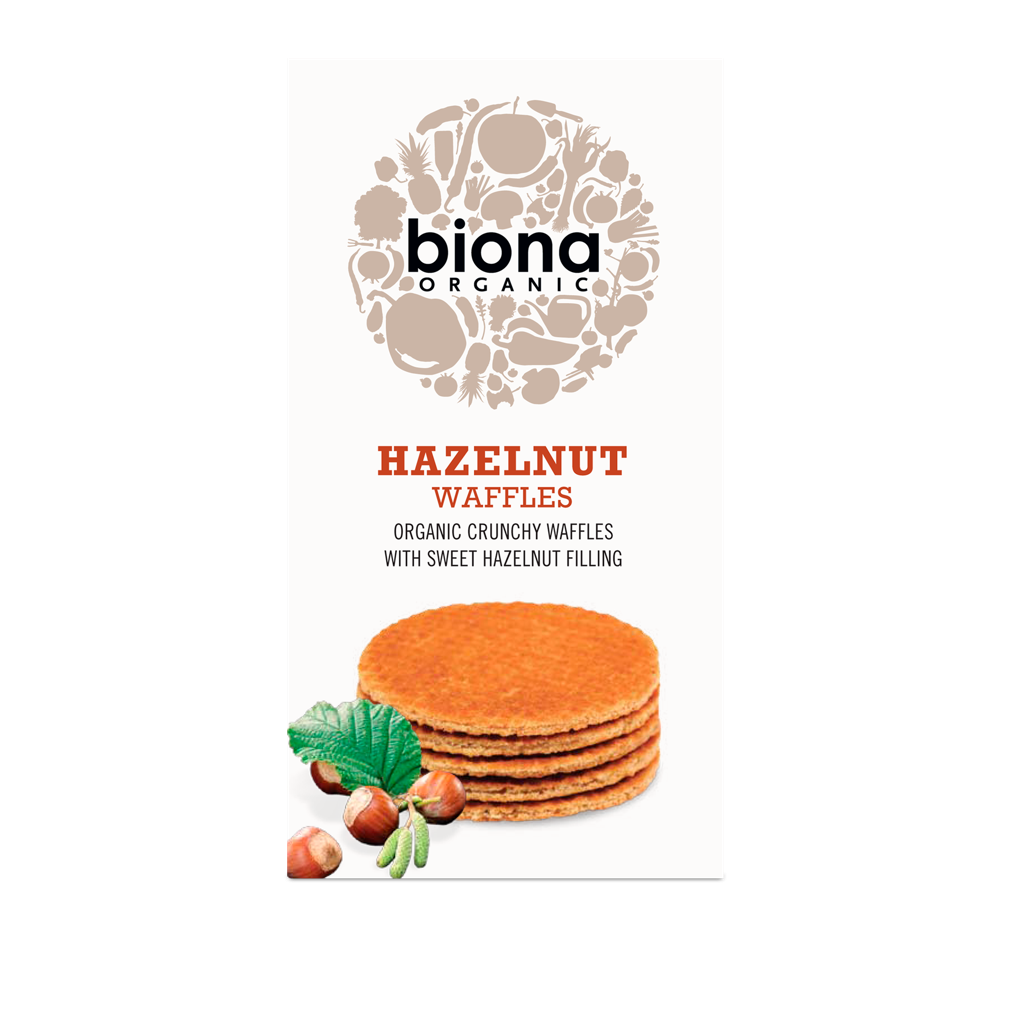 Biona Organic Hazelnut Waffles 175g