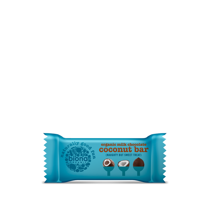 Biona Organic Milk Chocolate Coconut Bar 40g - Pack of 24