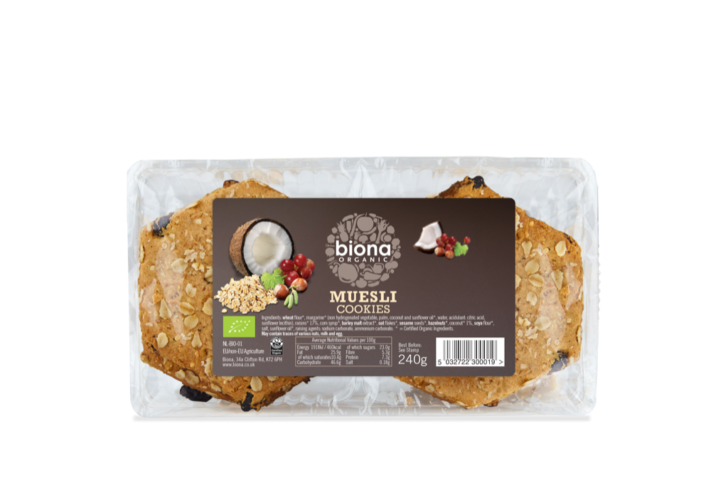 Biona Organic Muesli Cookies 240g