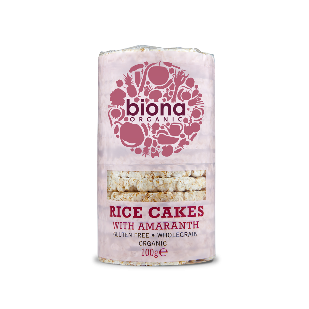 Biona Organic Rice Cakes with Amaranth 100g