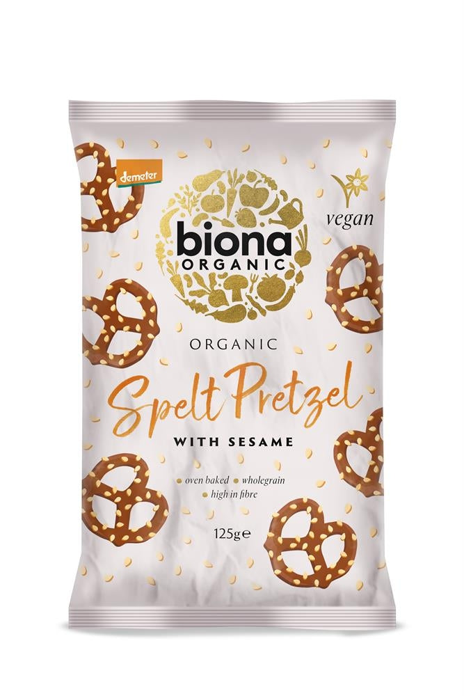 Biona Organic Spelt Pretzel with Sesame 125g