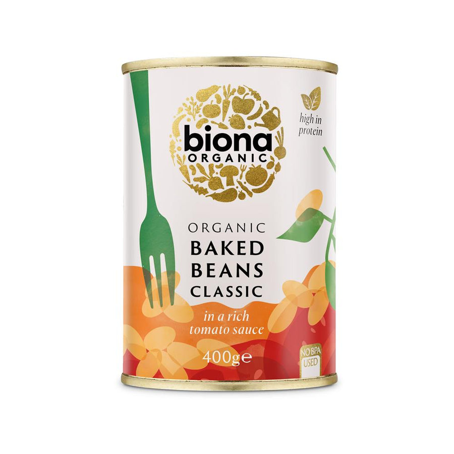 Biona Organic Baked Beans in Tomato Sauce 400g