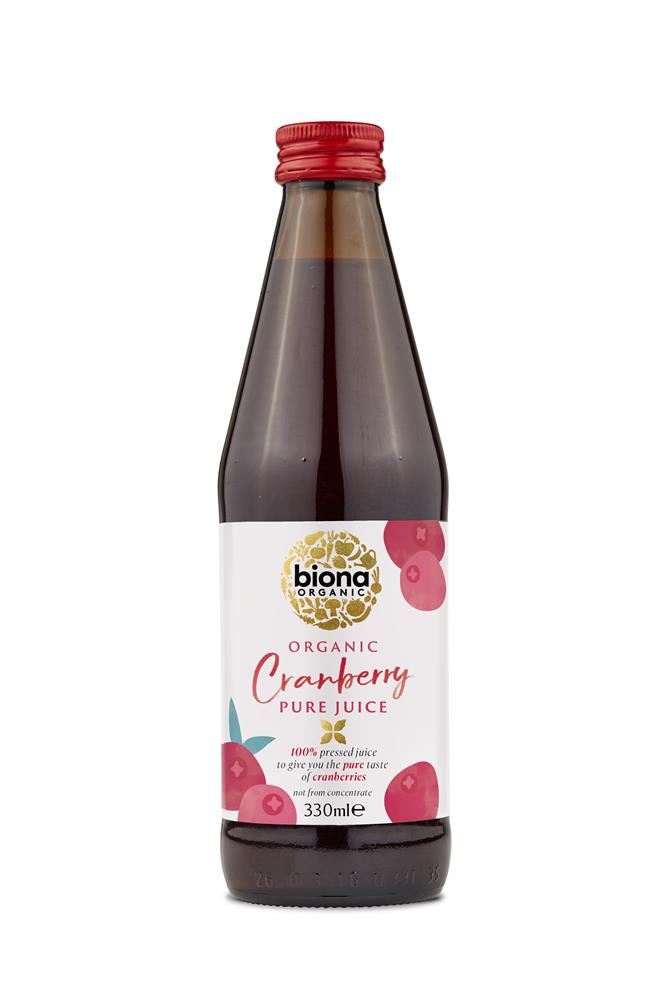 Biona Organic 100% Pure Cranberry Juice 330ml