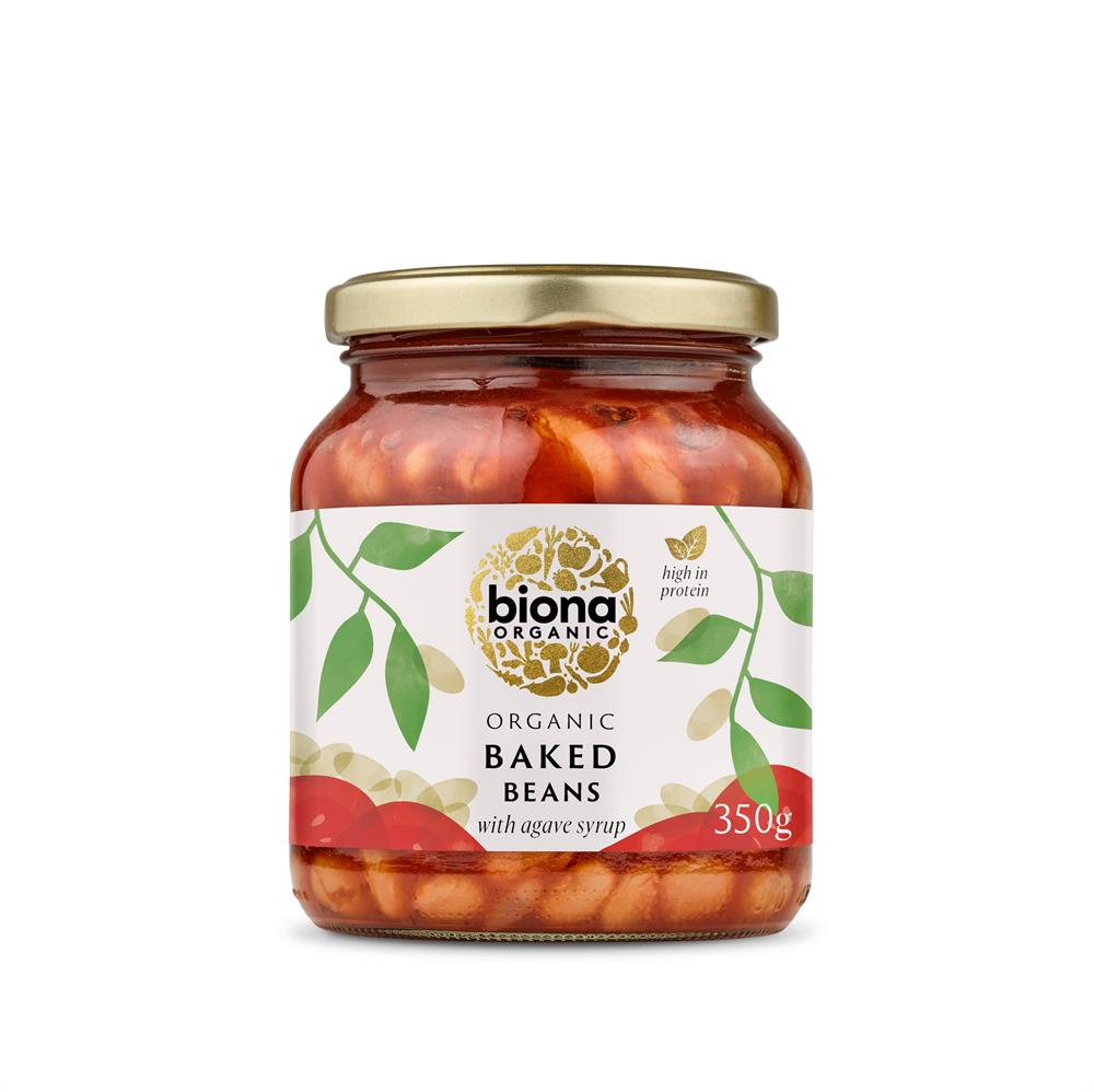 Biona Organic Baked Beans in Tomato Sauce Jar 340g