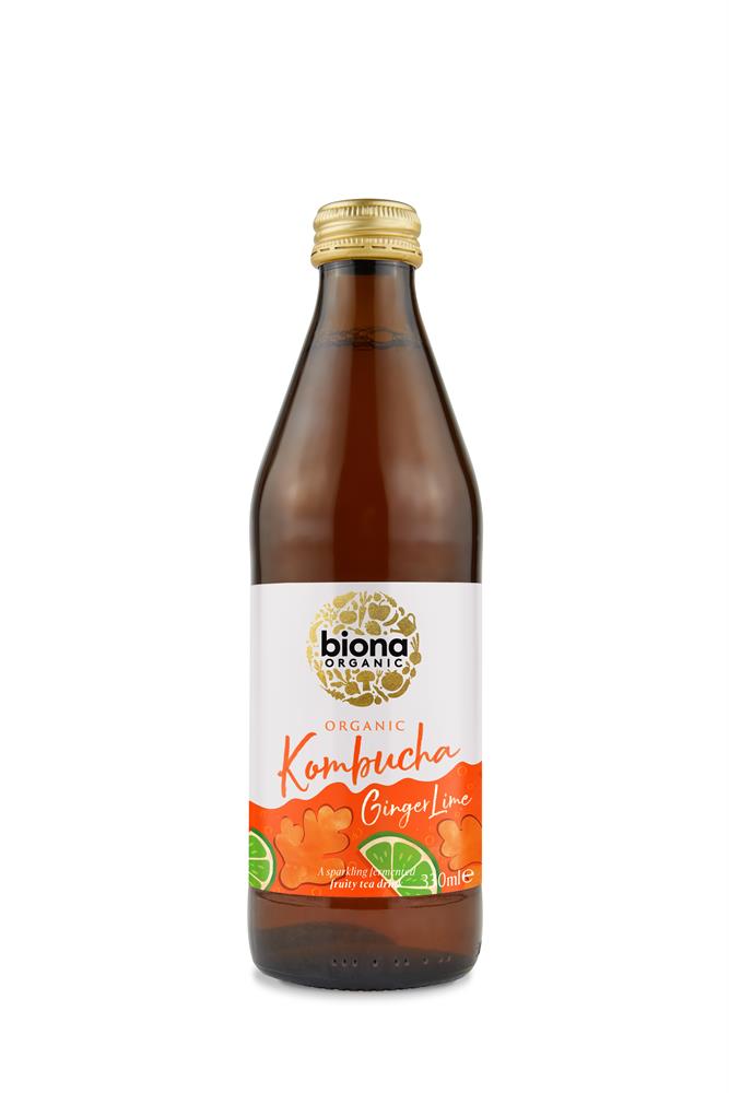 Biona Organic Kombucha Ginger & Lime 330ml