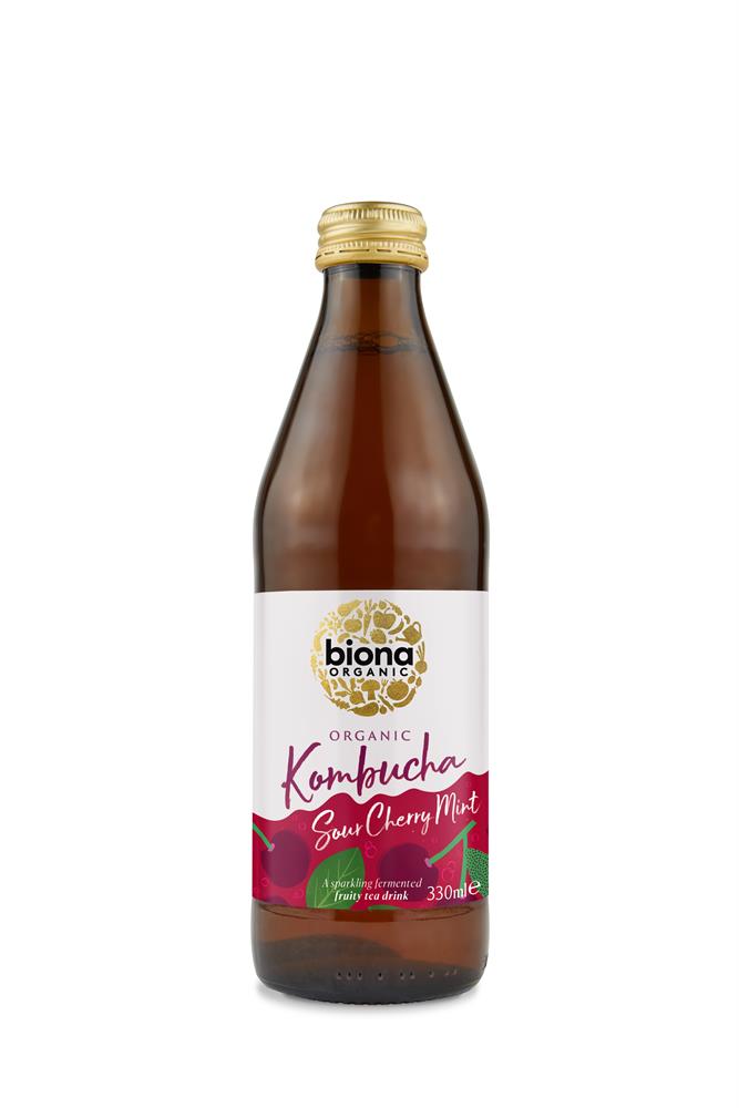 Biona Organic Kombucha Cherry & Mint 330ml