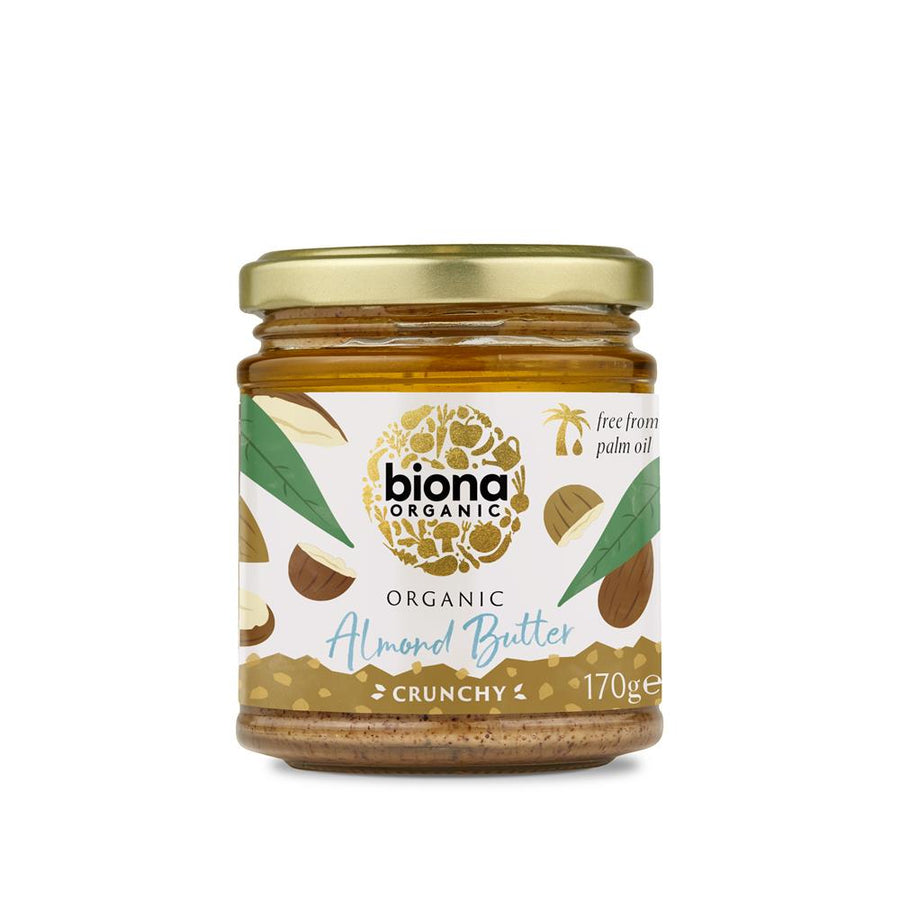 Biona Organic Crunchy Almond Butter 170g