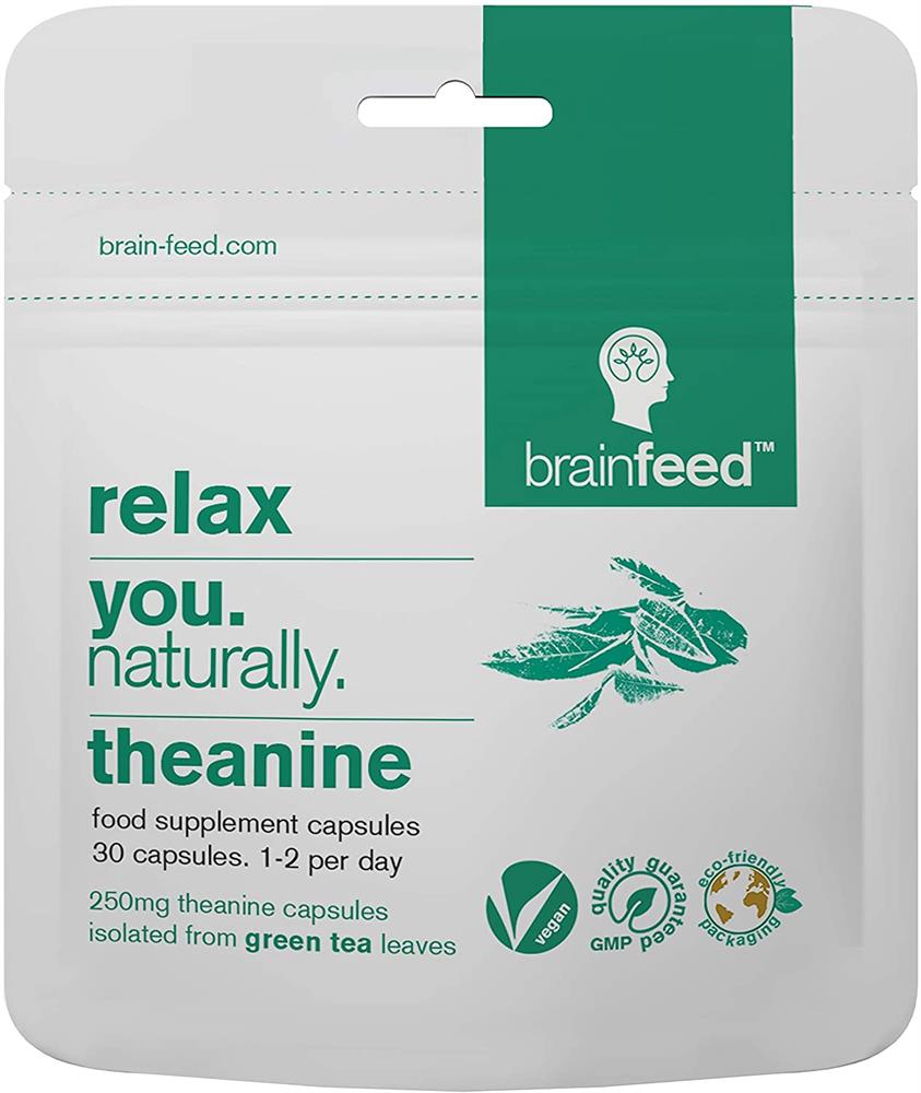Relax - Natural Theanine 250mg Caps x30 -Isolated from Green Tea