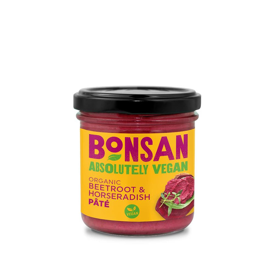 Bonsan Organic Beetroot & Horseradish Pate 130g - Pack of 2