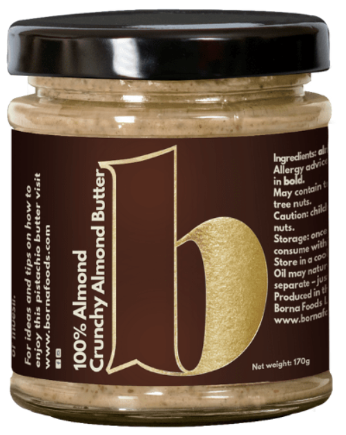 Borna Crunchy 100% Almond Butter 170g