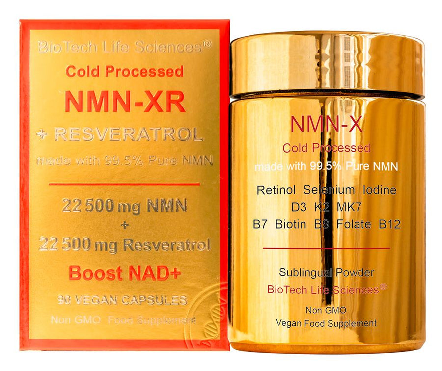 NMN-XR Resveratrol Anti-Ageing Hair Skin Fertility Menopause 45s