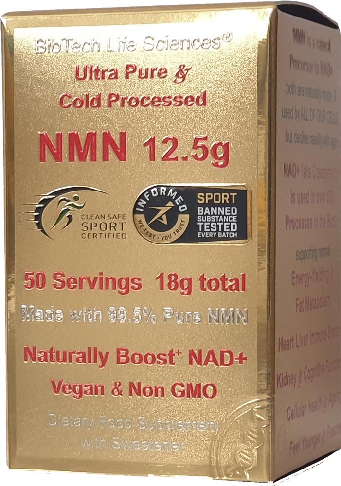 NMN 12.5 grams Anti-Ageing Boosts NAD+ Ultra Pure 99.5% Citrus
