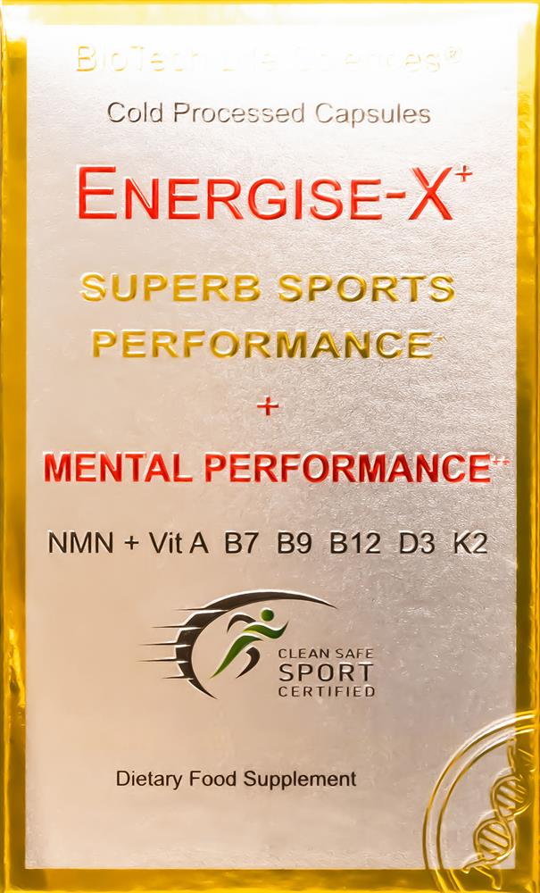 Energise X - NMN NAD+ CoQ10 Vitamin A D3 K2 B Complex 25 servings