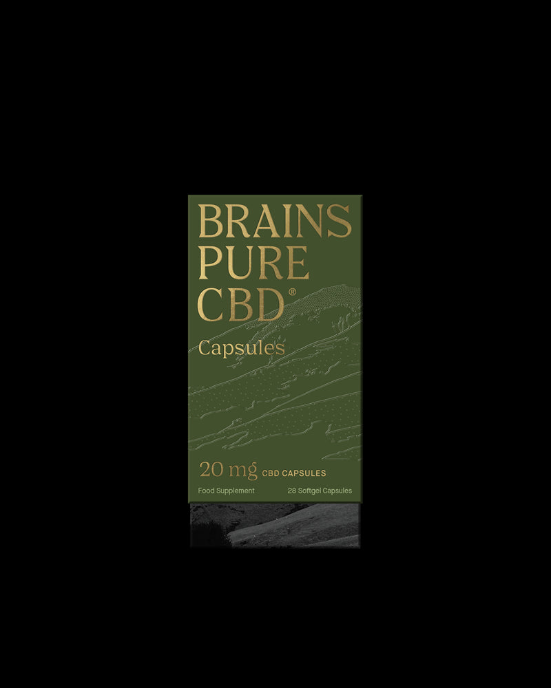 Brains Pure CBD 20mg - 28 Capsules