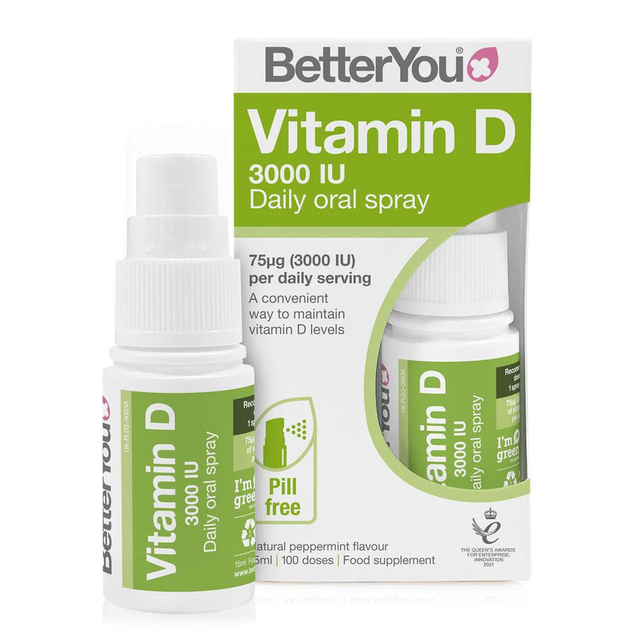 BetterYou DLux 3000 Oral Vitamin D3 Spray 15ml