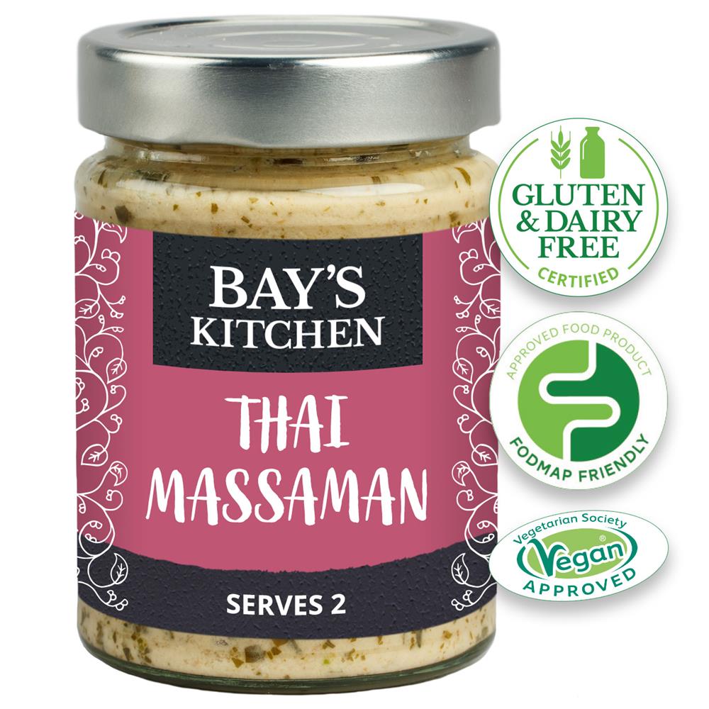 Bays Kitchen Low FODMAP Vegan Thai Massaman Stir-in Sauce 260g - Pack of 2