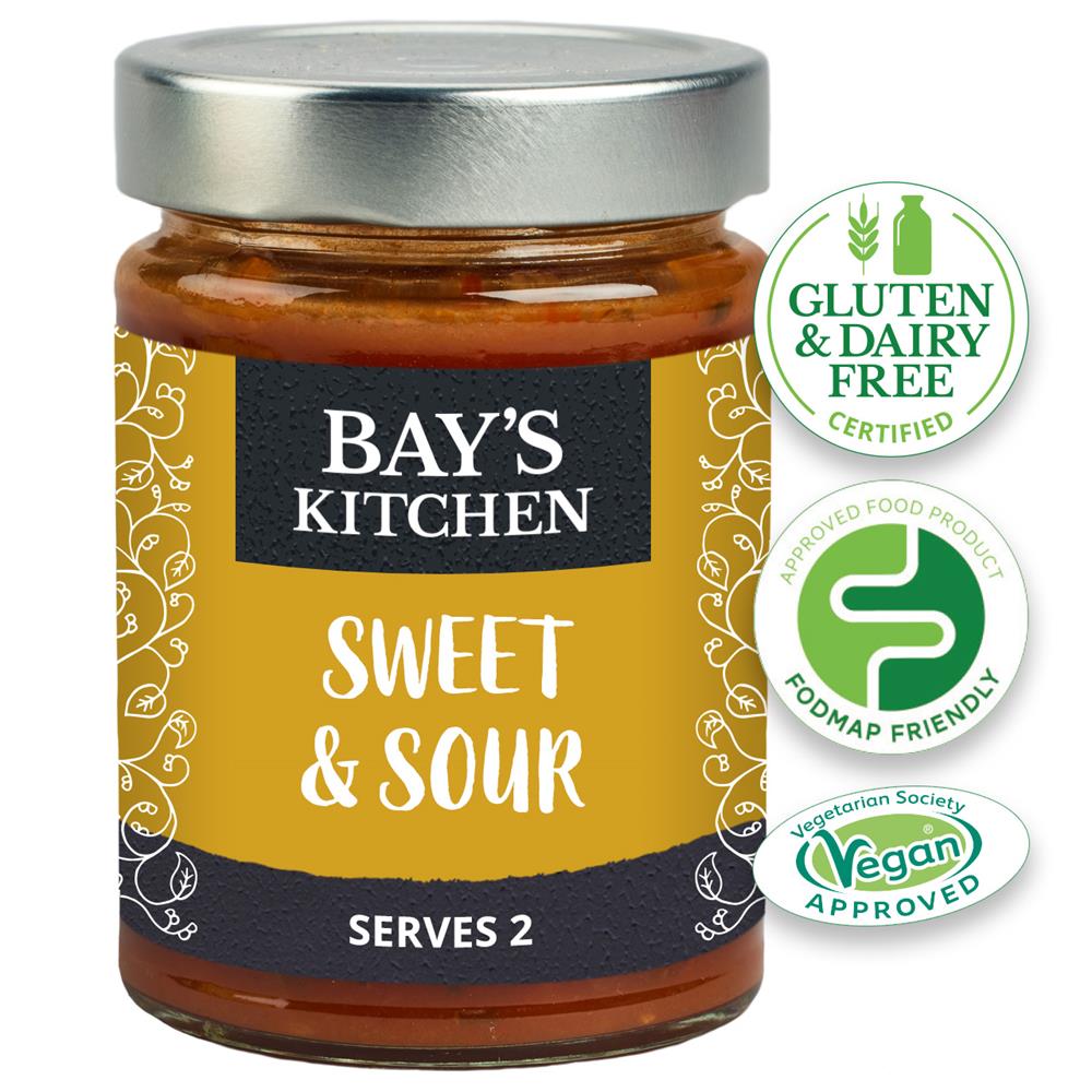 Bays Kitchen Low FODMAP Vegan Sweet & Sour Stir-in Sauce 260g - Pack of 2